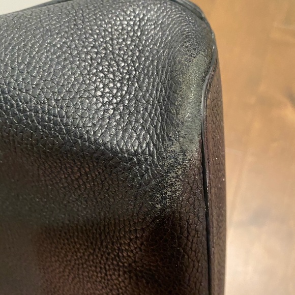 Tory Burch Perry Tote Bag in black leather - Picture 10 of 11